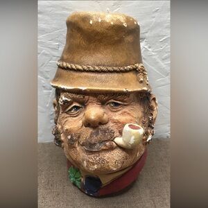 Vintage 1969 Bossons Paddy Chalkware Head Wall Plaque Made in England